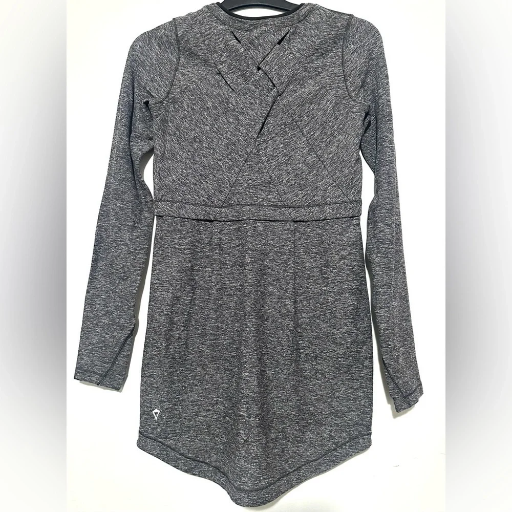 Ivivva Long Sleeve Heather Gray Dress Girls Size 12